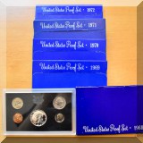 C07. Lot of United States Proof Sets 1968 - 1982 - $95
